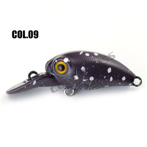 32mm 3.2g Crank bait Hard Plastic Fishing Lures, Countbass Wobbler Freshwater  Salmon Crappie Fishing Baits