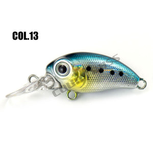 32mm 3.2g Crank bait Hard Plastic Fishing Lures, Countbass Wobbler Freshwater  Salmon Crappie Fishing Baits