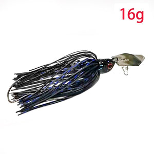 JonStar 13G/16G spinner bait fishing lure Buzzbait chatter bait wobbler isca artificial rubber skirt for bass pike walleye