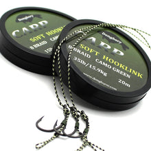 Load image into Gallery viewer, 20m Carp Fishing Line Soft Hook Link Carp Hooklink Uncoated Braid Line for Hair Rig 15IB 25IB 35IB Carp Coarse Fishing Tackle