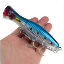 Load image into Gallery viewer, 1Pcs 12cm 40g New Big Popper Fishing Lure 8 Colors Isca Hard Artificial Bait Wobbler Crankbait Swimbait Pesca Leurre Pike Bait