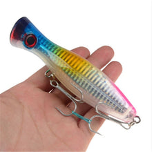 Load image into Gallery viewer, 1Pcs 12cm 40g New Big Popper Fishing Lure 8 Colors Isca Hard Artificial Bait Wobbler Crankbait Swimbait Pesca Leurre Pike Bait