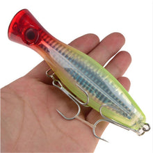 Load image into Gallery viewer, 1Pcs 12cm 40g New Big Popper Fishing Lure 8 Colors Isca Hard Artificial Bait Wobbler Crankbait Swimbait Pesca Leurre Pike Bait