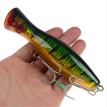 Load image into Gallery viewer, 1Pcs 12cm 40g New Big Popper Fishing Lure 8 Colors Isca Hard Artificial Bait Wobbler Crankbait Swimbait Pesca Leurre Pike Bait