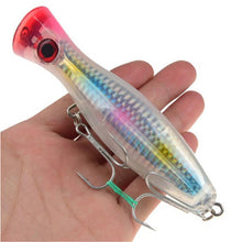 Load image into Gallery viewer, 1Pcs 12cm 40g New Big Popper Fishing Lure 8 Colors Isca Hard Artificial Bait Wobbler Crankbait Swimbait Pesca Leurre Pike Bait