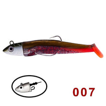 Load image into Gallery viewer, Hunthouse black minnow 25g 40g 60g 120g fishing lure soft pike lure leurre souple shad peche iscas artificiais silicone lure