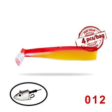 Load image into Gallery viewer, Hunthouse black minnow 25g 40g 60g 120g fishing lure soft pike lure leurre souple shad peche iscas artificiais silicone lure
